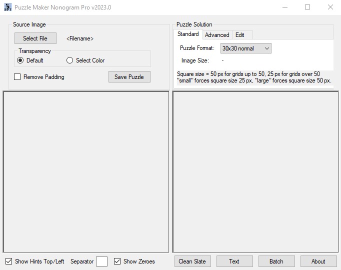 How can I create Nonogram puzzles with Puzzle Maker Nonogram Standard